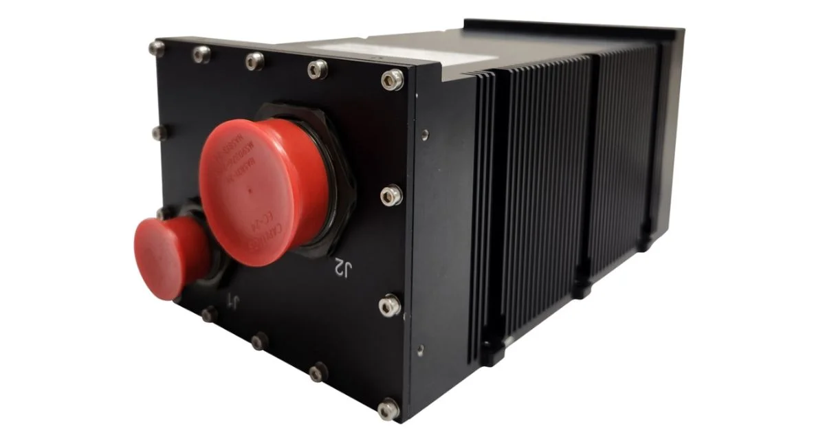 Rugged VPX system module with finned heat sink and capped power connectors